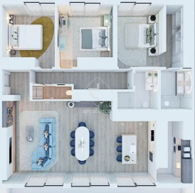 Apartamento T3 para Venda em Ponte da Barca, V.N. Muía, Paço Vedro Magalhães