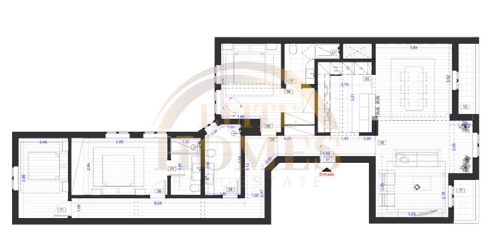 Apartamento T5 para Venda em Avenidas Novas Planta 1