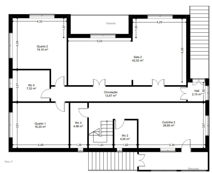 Moradia T7 para Venda em Segude Planta 2