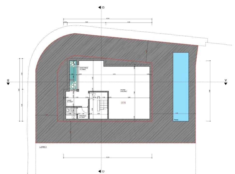 Moradia T3 para Venda em Alcabideche Planta 3