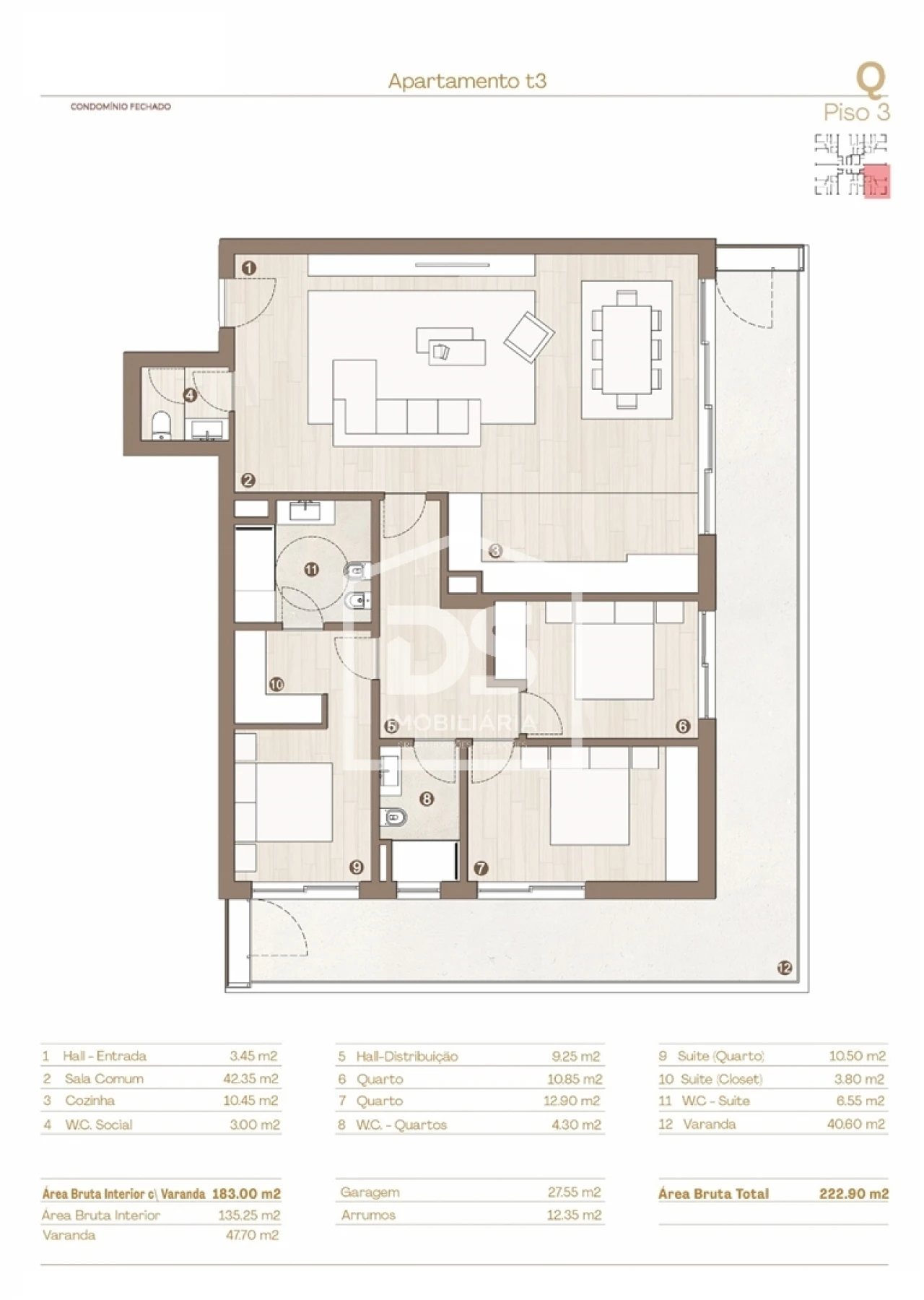 Apartamento T3 para Venda em Baltar Foto 1