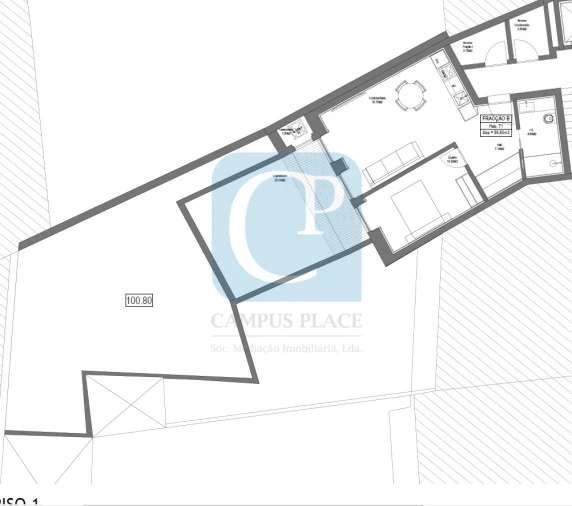 Apartamento T1 para Venda em Bonfim Planta 1