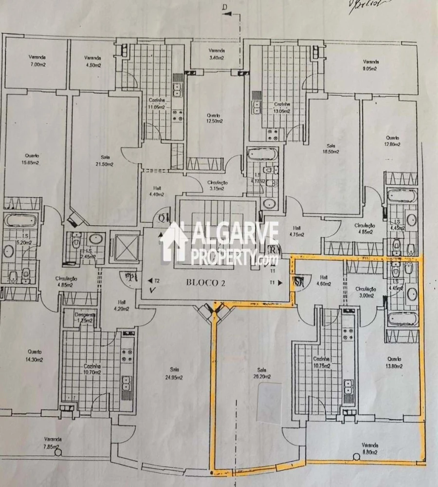 Apartamento T1 para Venda em Quarteira Planta 1