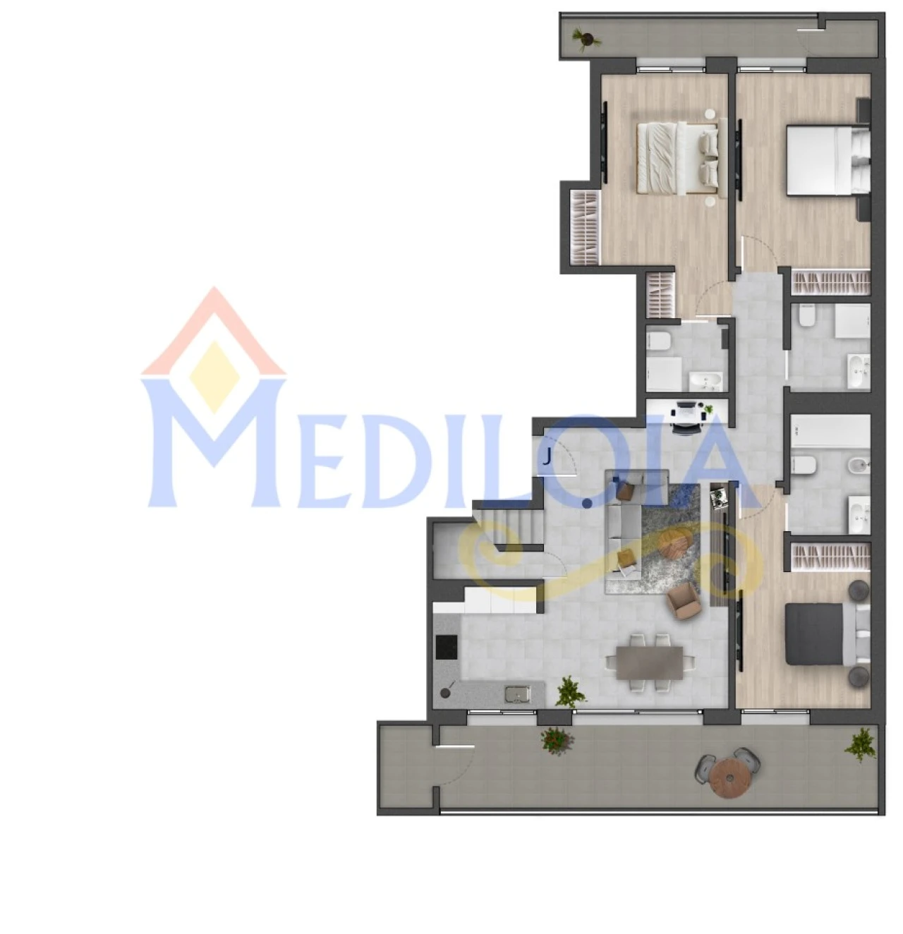 Apartamento T3 para Venda em Montenegro Foto 6