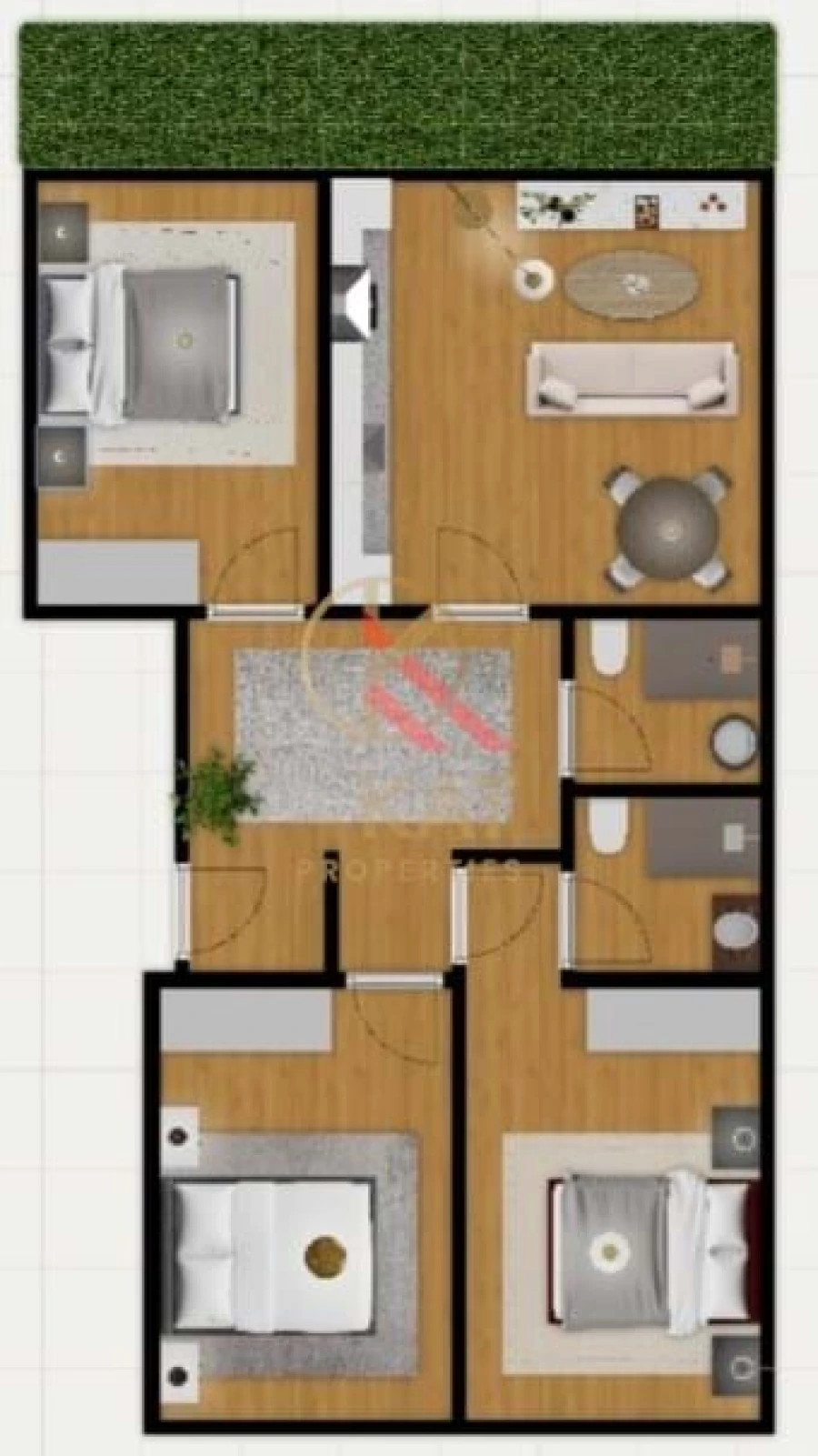 Apartamento T3 para Venda em Benfica Planta 1