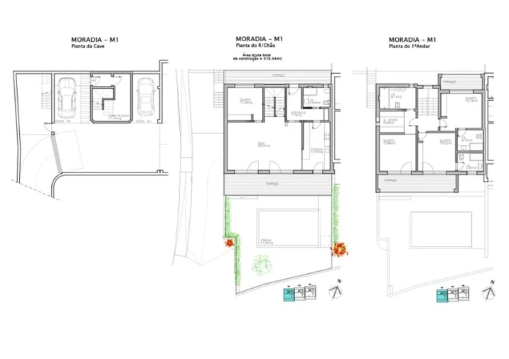 Moradia T4 para Venda em Alcabideche Planta 1