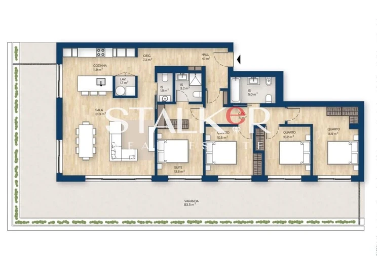 Apartamento T4 para Venda em Canidelo Foto 35