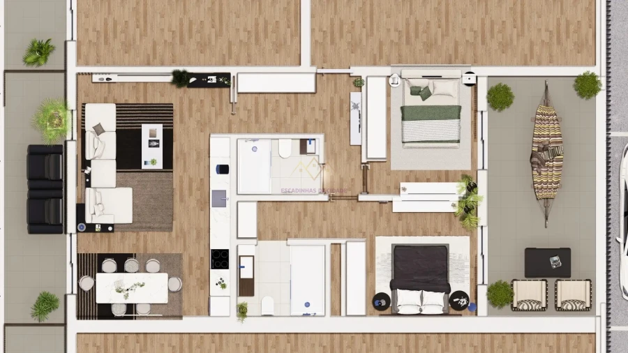 Apartamento T2 para Venda em Portimão Planta 1
