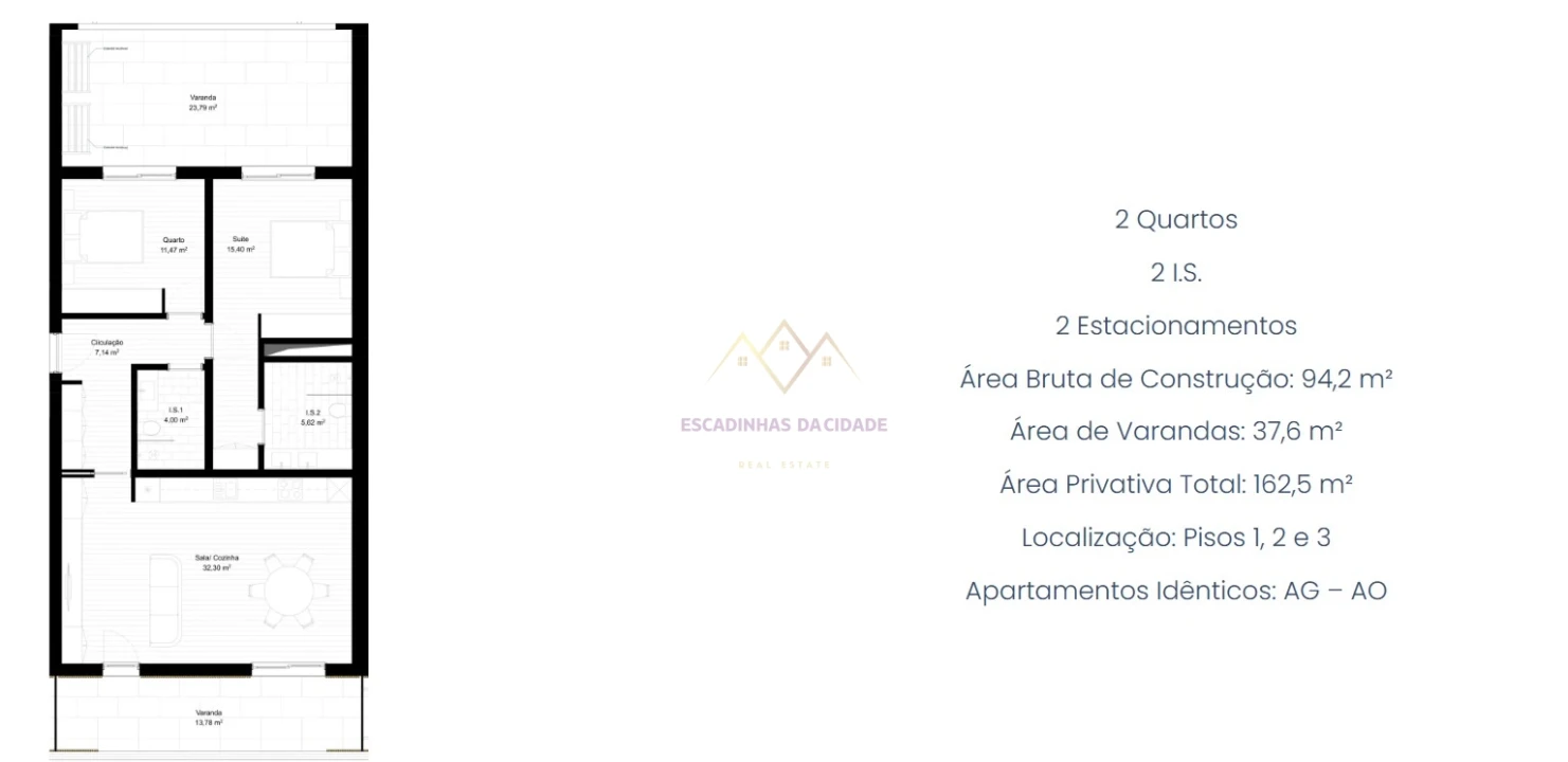 Apartamento T2 para Venda em Portimão Planta 2