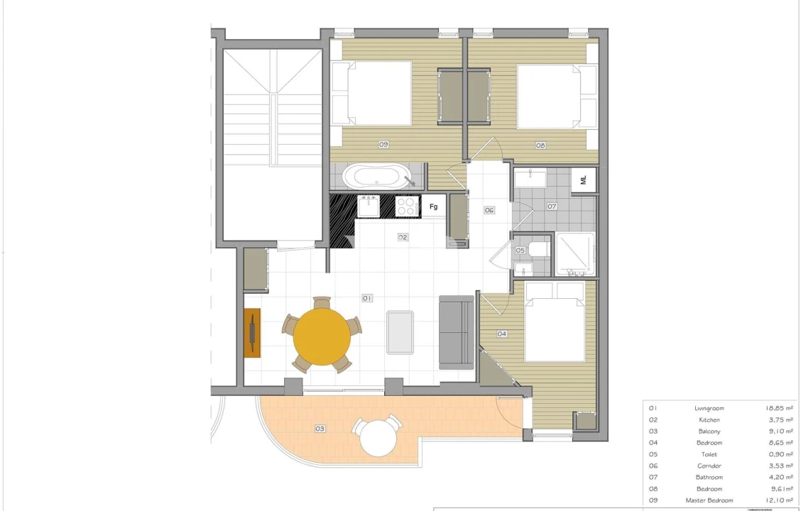 Apartamento T3 para Venda em Quarteira Foto 34