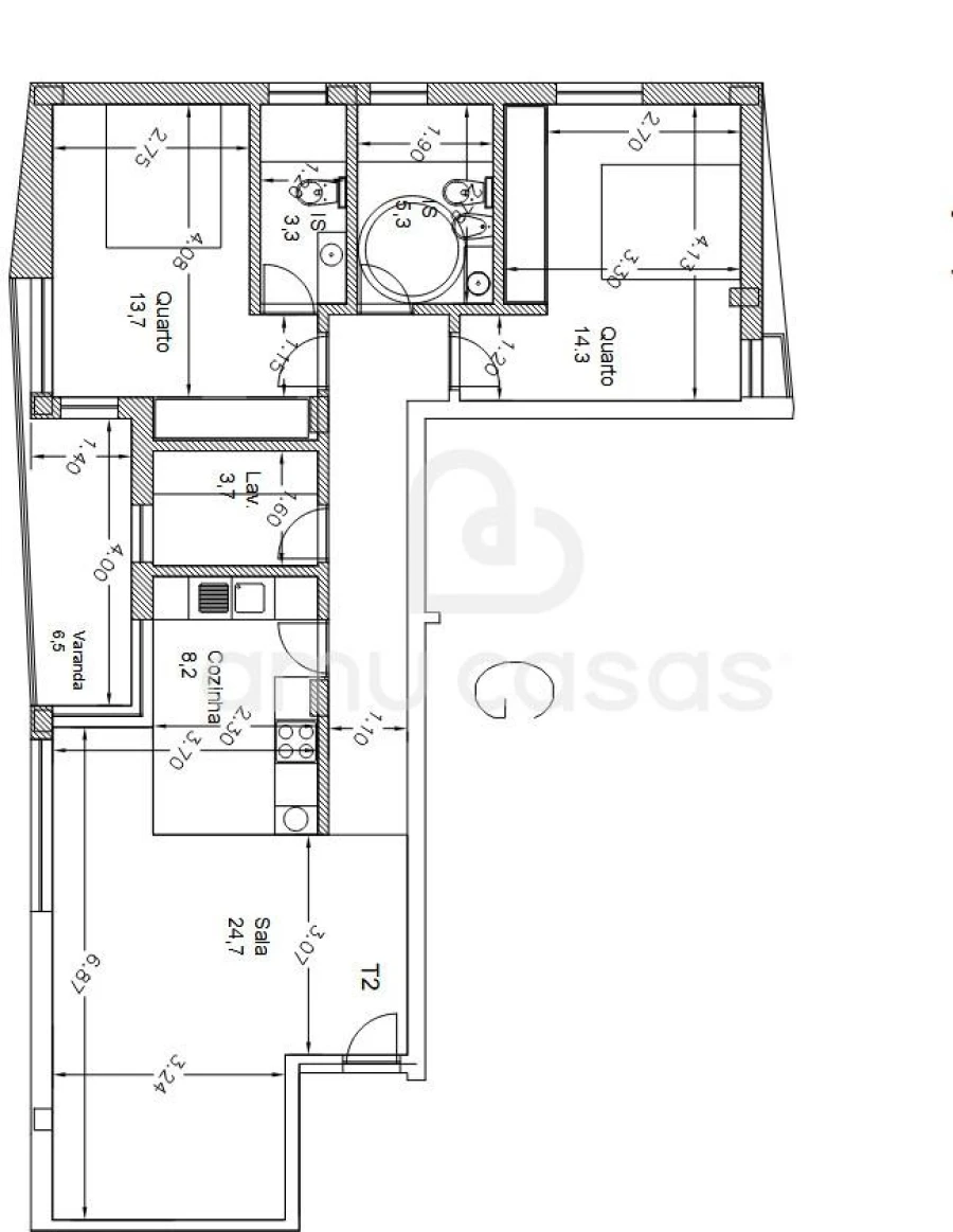 Apartamento T2 para Venda em Beduído e Veiros Foto 19