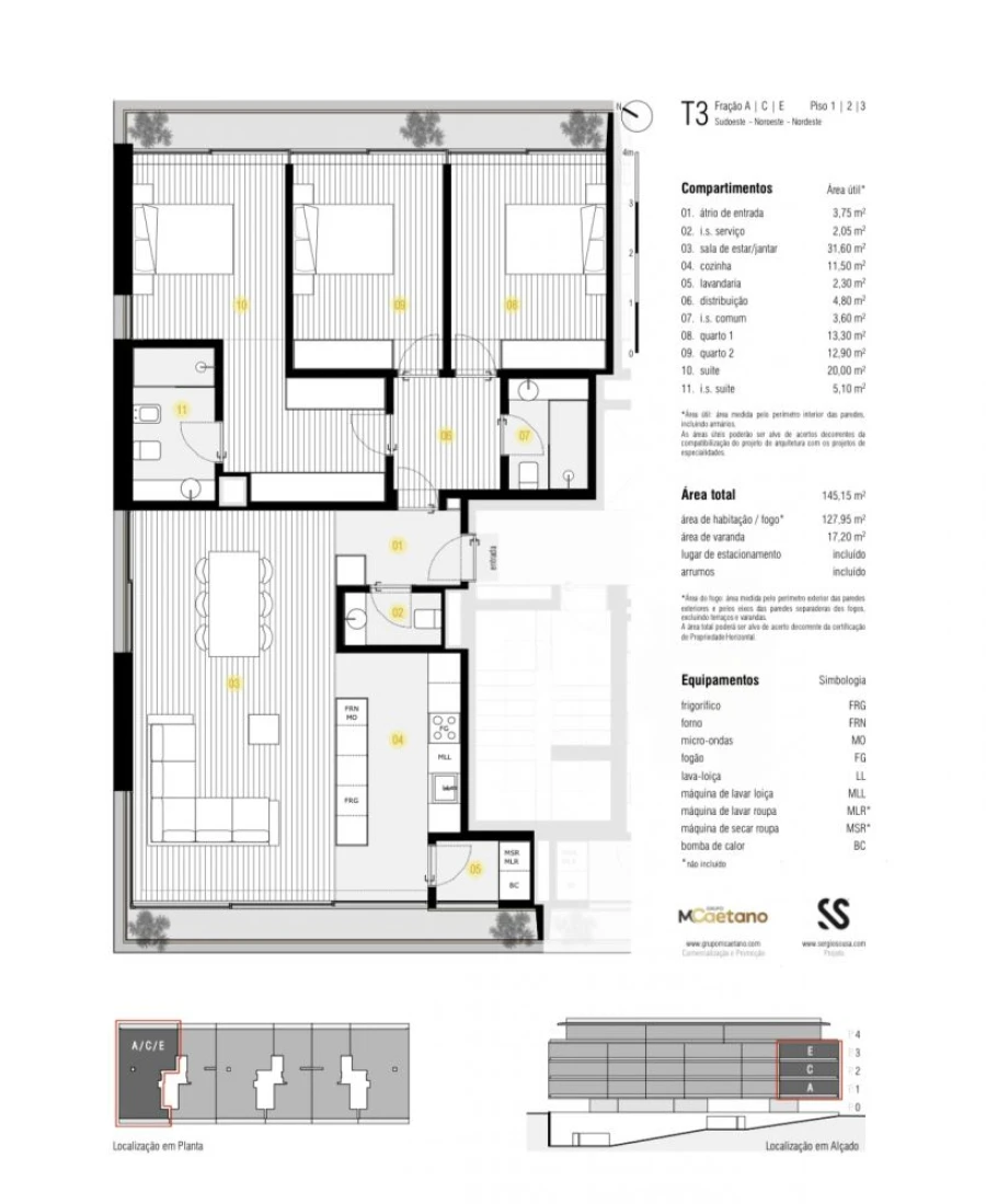 Apartamento T3 para Venda em Canidelo Foto 19