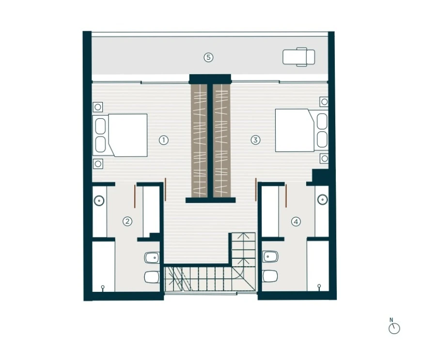 Apartamento T2 para Venda em Santa Marinha e São Pedro da Afurada Planta 2