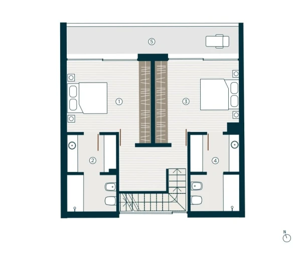 Apartamento T2 para Venda em Santa Marinha e São Pedro da Afurada Planta 2