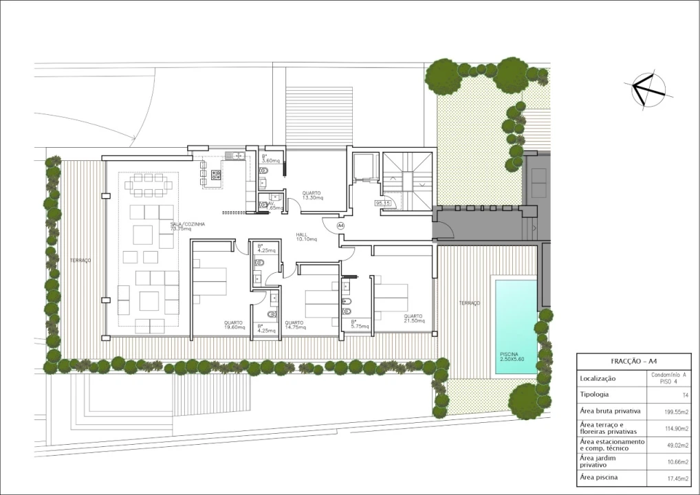Apartamento T4 para Venda em Cascais e Estoril Planta 7