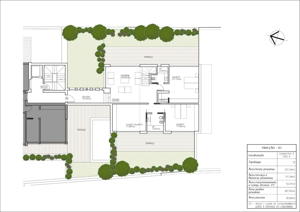 Apartamento T4 para Venda em Cascais e Estoril Planta 10