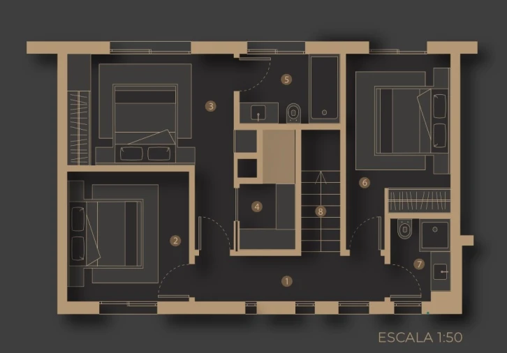 Apartamento T3 para Venda em São Martinho Planta 1