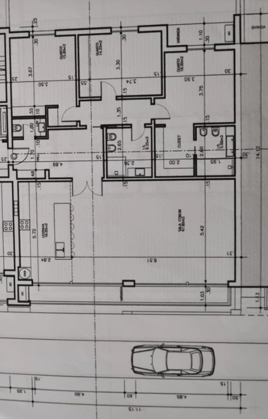 Apartamento T3 para Venda em Carcavelos e Parede Planta 1