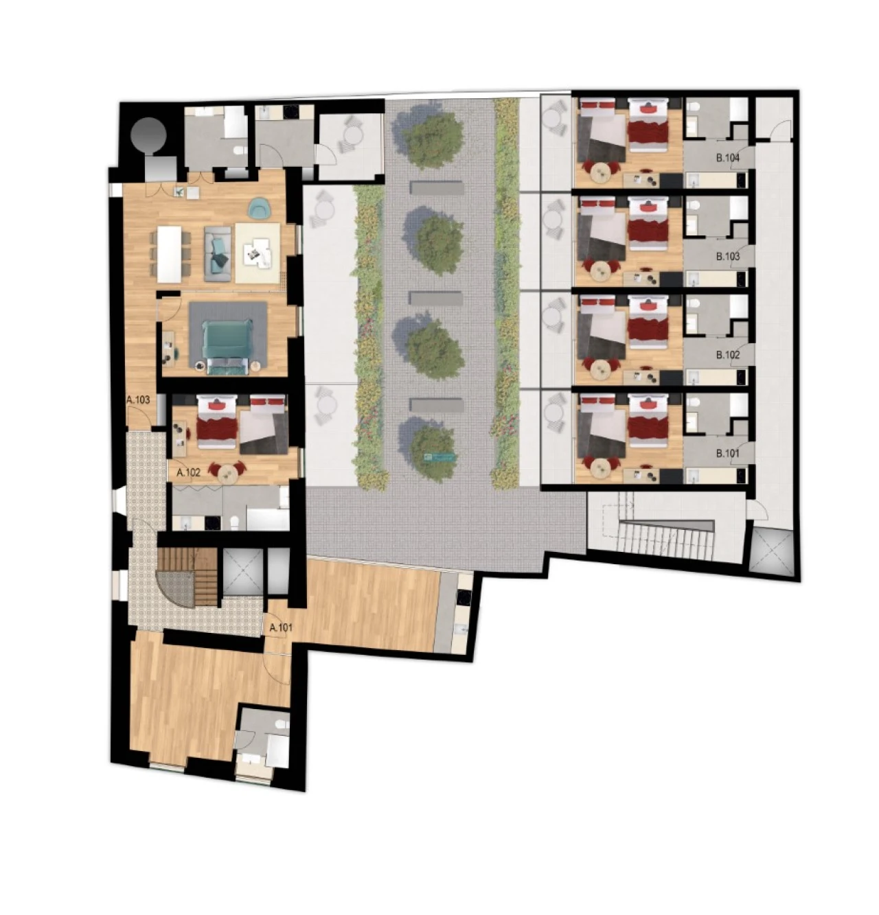 Apartamento T1 para Venda em Funchal (São Pedro) Planta 3