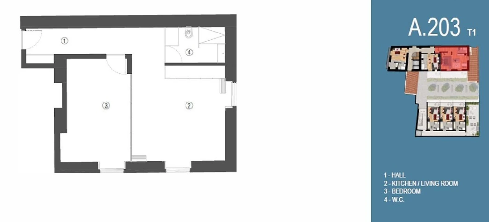 Apartamento T1 para Venda em Funchal (São Pedro) Planta 5