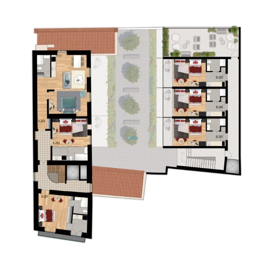 Apartamento T1 para Venda em Funchal (São Pedro) Planta 1