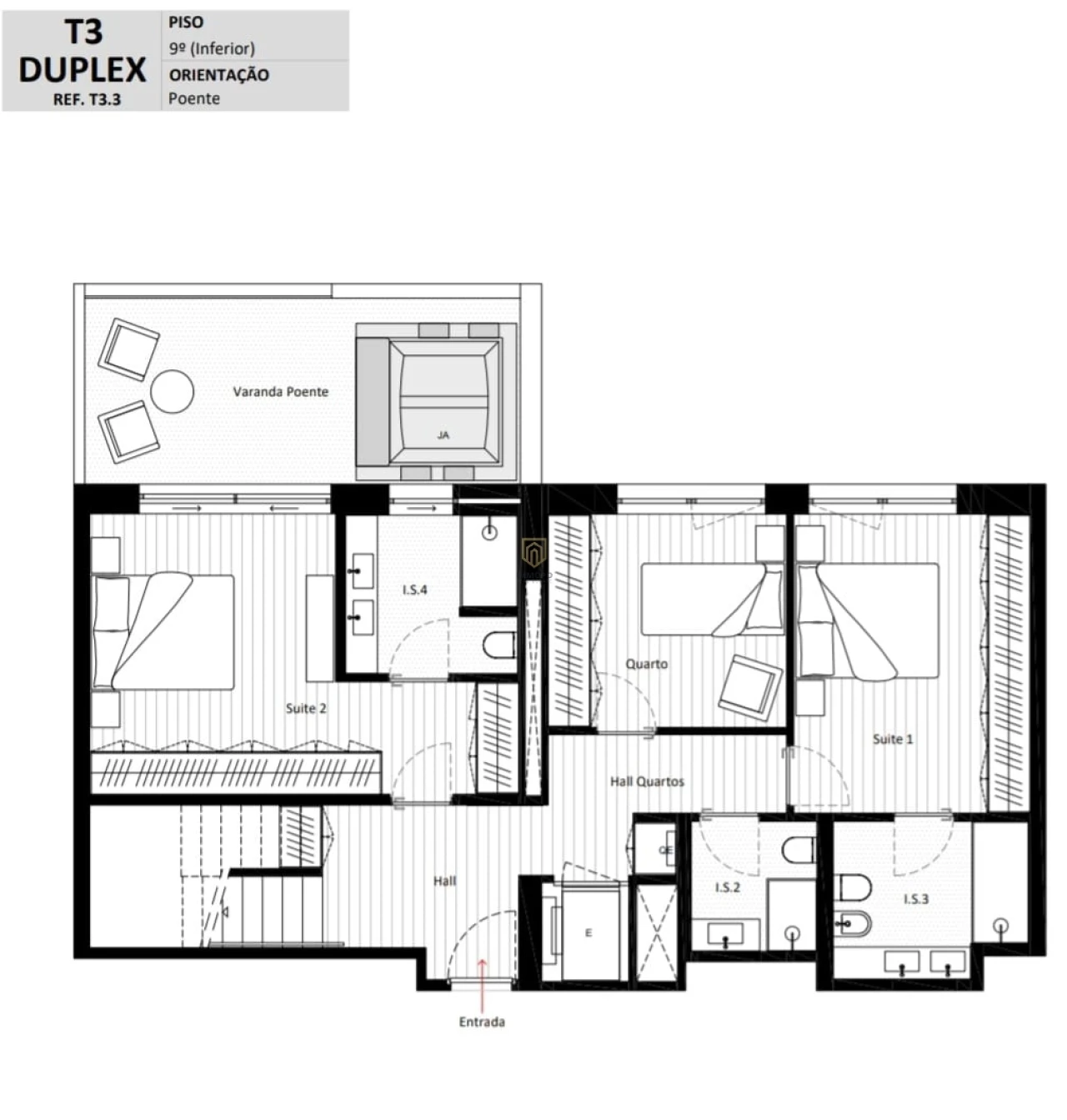 Apartamento T3 para Venda em Matosinhos e Leça da Palmeira Foto 25