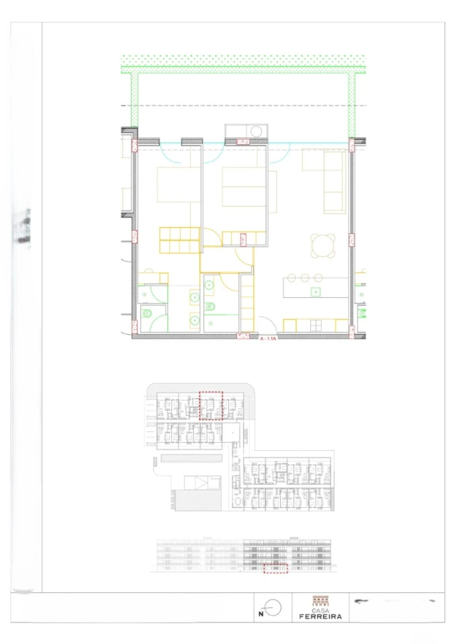 Apartamento T2 para Venda em Ferreiros e Gondizalves Planta 1