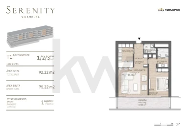 Apartamento T1 para Venda em Loule (São Clemente)