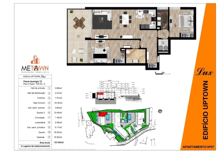 Apartamento T2 para Venda em Funchal (Santa Maria Maior) Planta 1