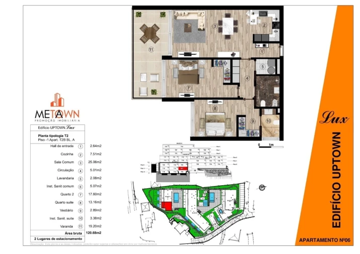 Apartamento T2 para Venda em Funchal (Santa Maria Maior) Planta 1