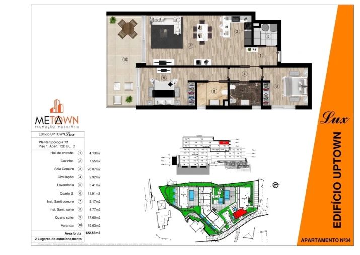 Apartamento T2 para Venda em Funchal (Santa Maria Maior) Planta 1