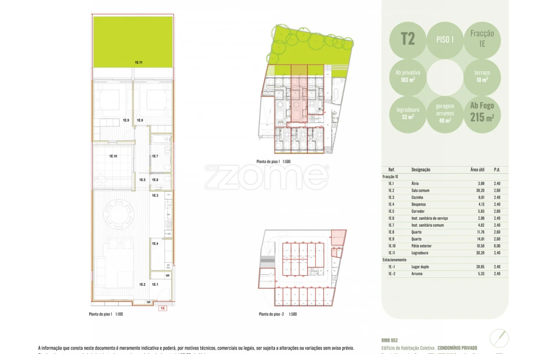 Apartamento T2 para Venda em Ramalde Foto 5