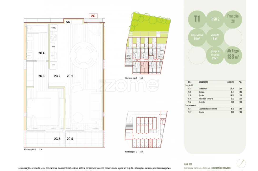 Apartamento T1 para Venda em Ramalde Foto 5