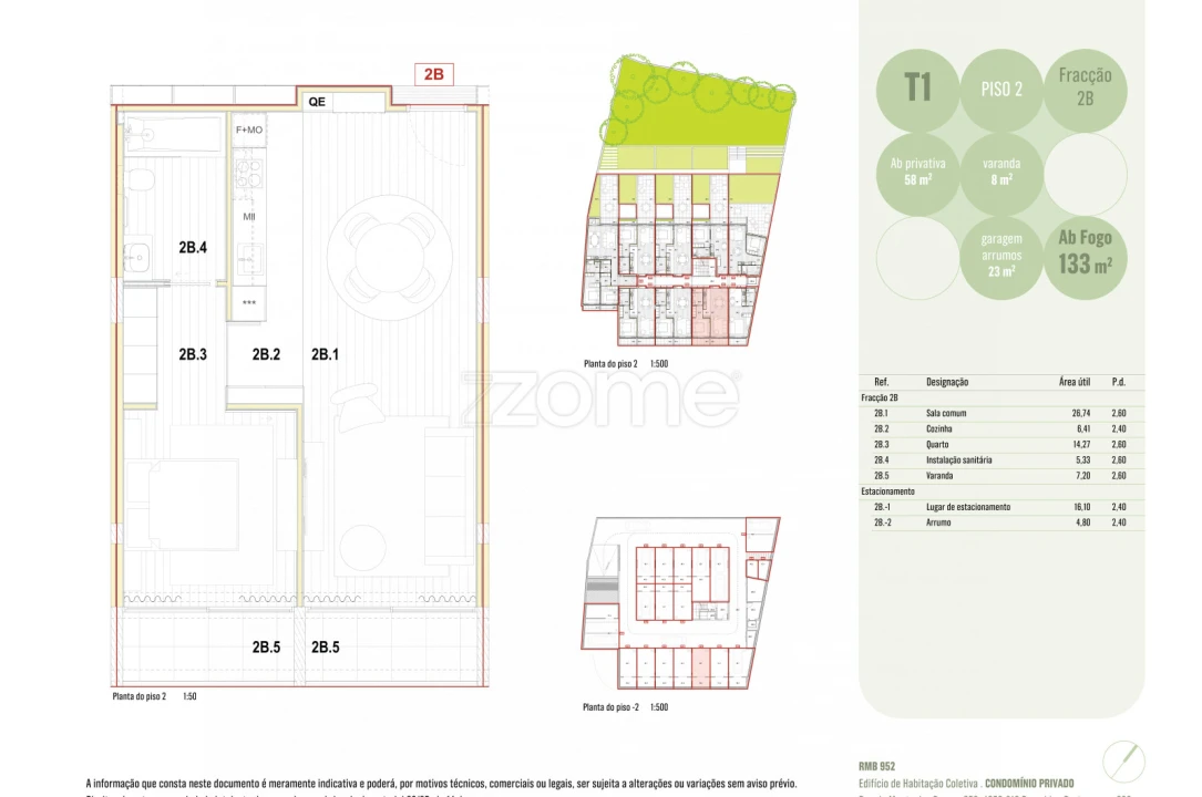 Apartamento T1 para Venda em Ramalde Foto 5