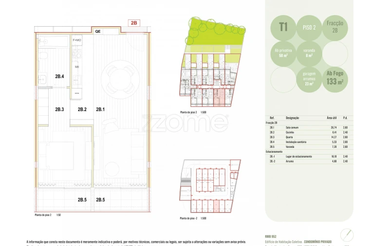Apartamento T1 para Venda em Ramalde Foto 5