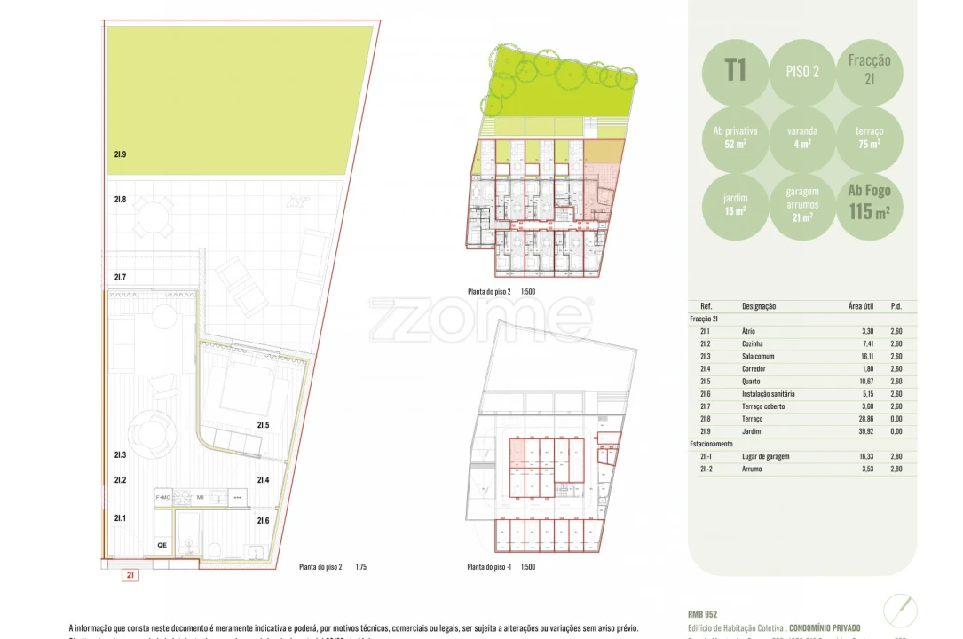 Apartamento T1 para Venda em Ramalde Foto 1