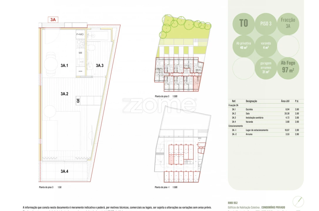 Apartamento T1 para Venda em Ramalde Foto 5