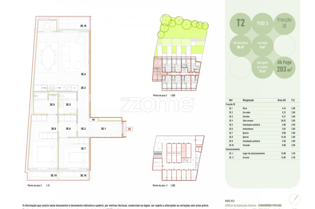 Apartamento T2 para Venda em Ramalde Foto 5