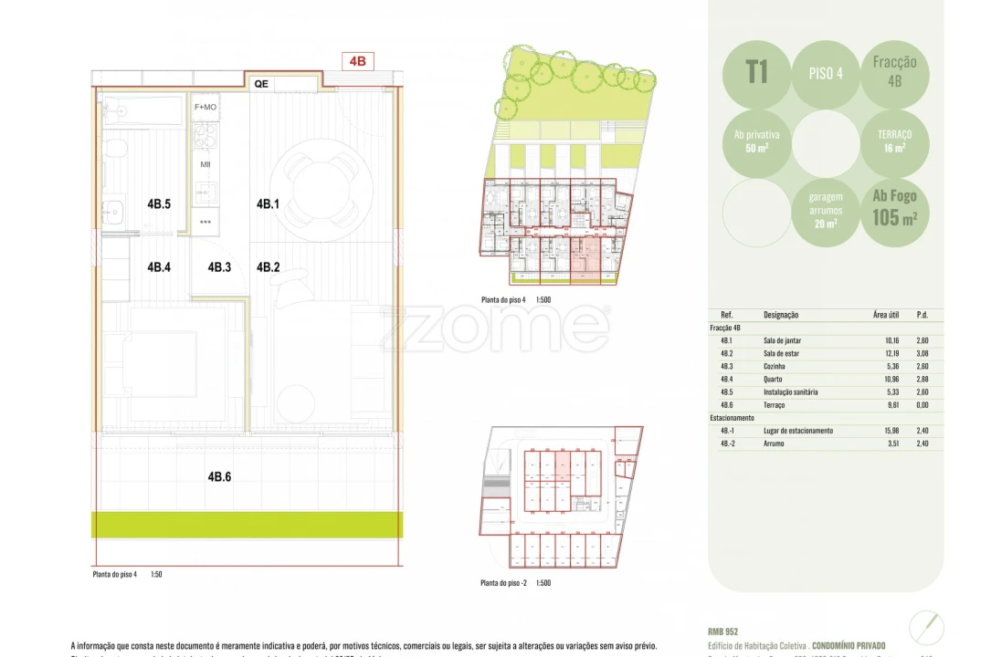 Apartamento T1 para Venda em Ramalde Foto 5