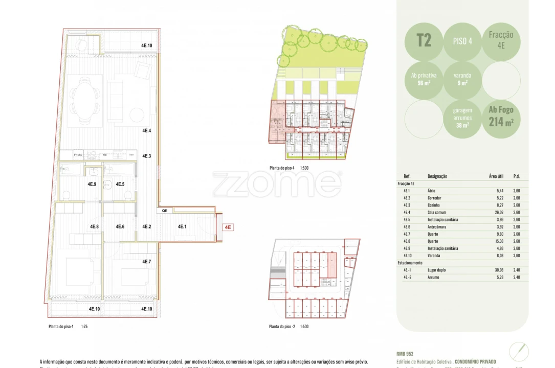 Apartamento T2 para Venda em Ramalde Foto 5