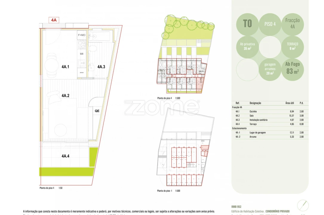Apartamento T1 para Venda em Ramalde Foto 1