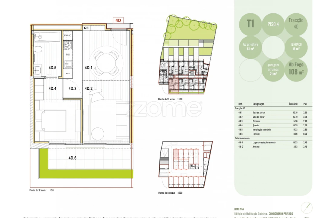 Apartamento T1 para Venda em Ramalde Foto 1