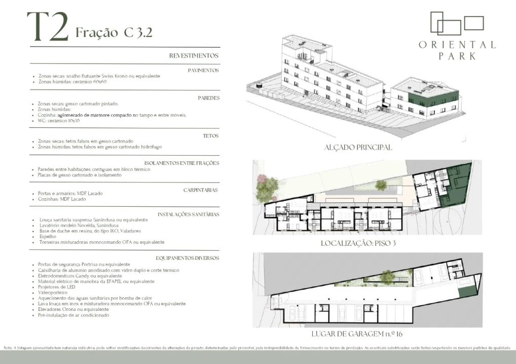Apartamento T2 para Venda em Campanhã Planta 22