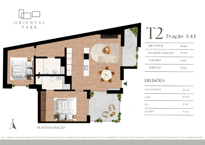 Apartamento T2 para Venda em Campanhã Planta 1