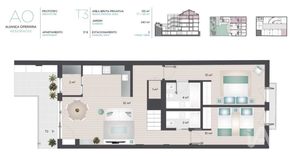 Apartamento T3 para Venda em Alcantara Foto 29