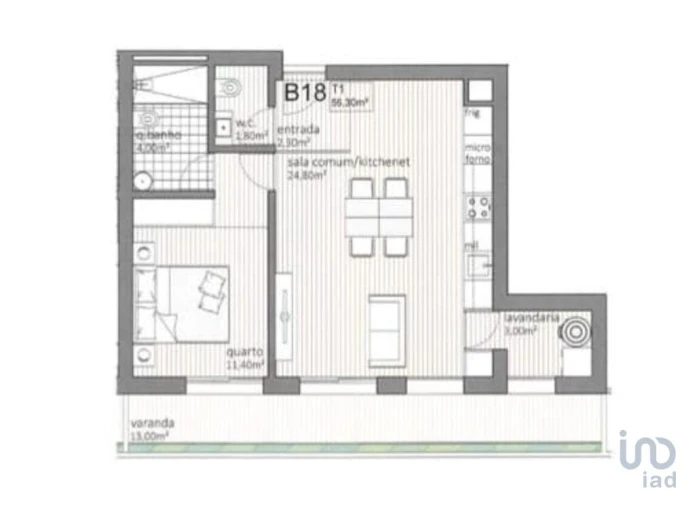 Apartamento T1 para Venda em Matosinhos e Leça da Palmeira Foto 6