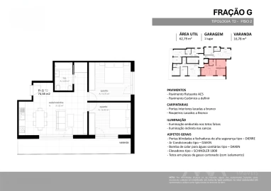Apartamento T2 para Venda em Viseu
