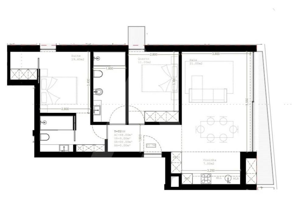 Apartamento T2 para Venda em Glória e Vera Cruz Foto 18