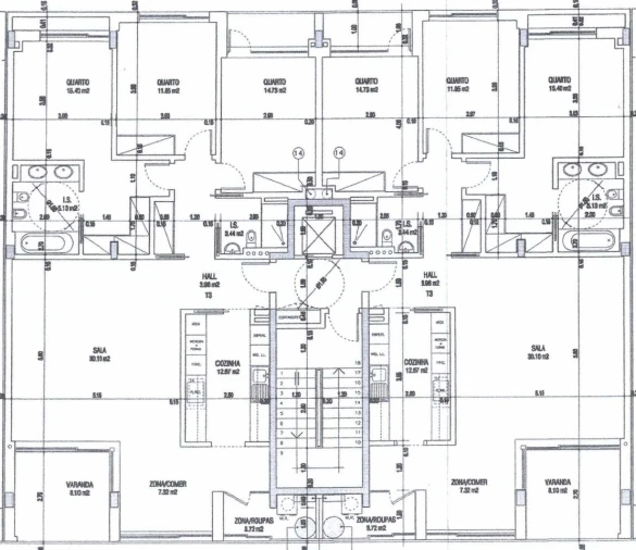Apartamento T3 para Venda em Montijo e Afonsoeiro Planta 1