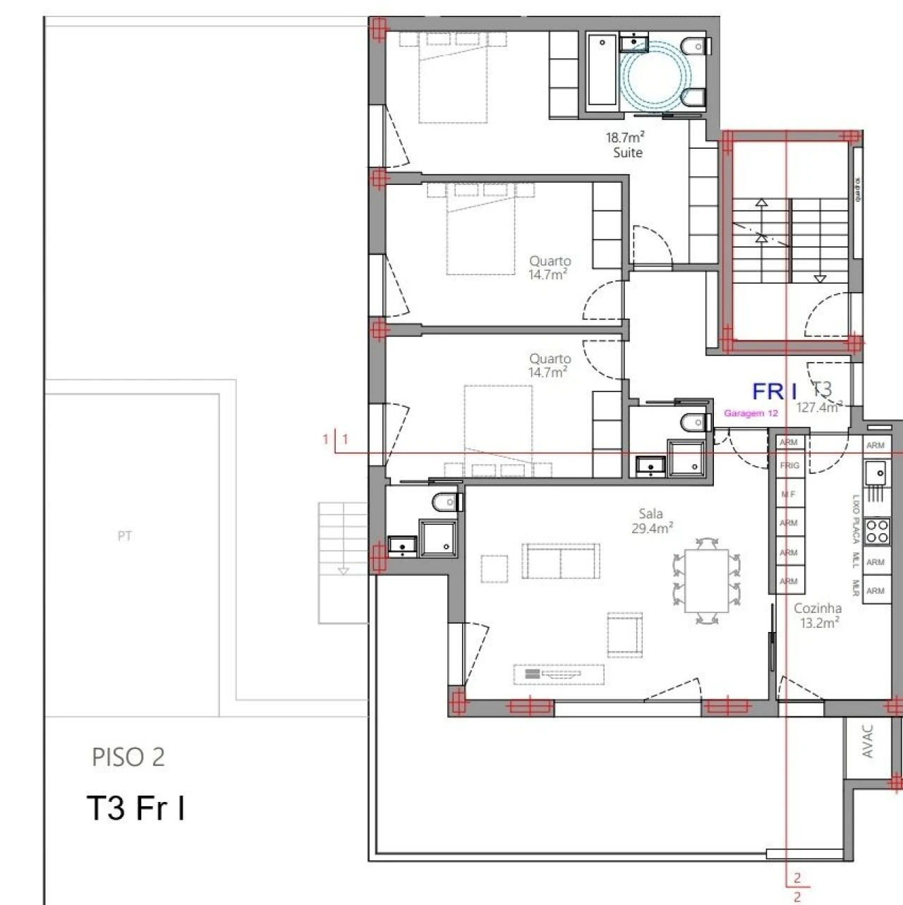 Apartamento T3 para Venda em Santo Antonio dos Olivais Foto 26